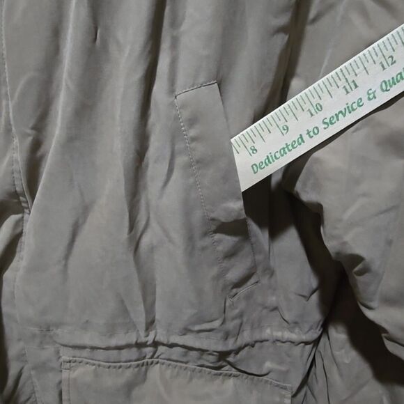 LondonFog Long Insulated Coat Jacket XL Towne Rain Windbreaker Hood Utility Tech - Picture 12 of 13
